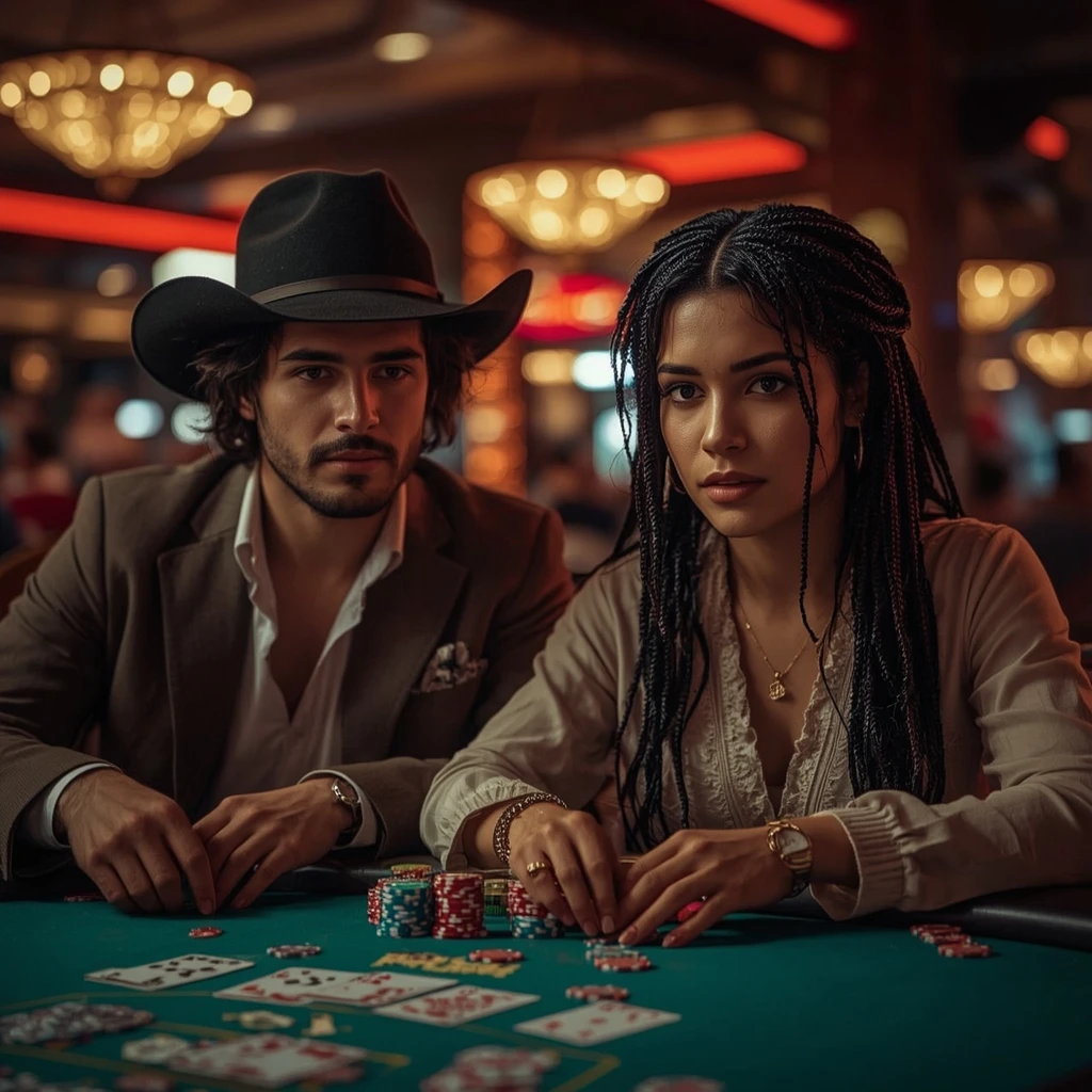 foto de dos jugadores de póker NANO CASINO